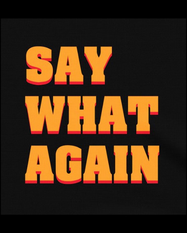画像2: 10月19日23:59分締切 予約注文 送料無料 Pulp Fiction / Quentin Tarantino Say What Again Tシャツ ブラック (2)
