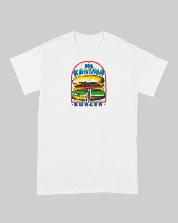 画像1: 10月19日23:59分締切 予約注文 送料無料 Pulp Fiction / Quentin Tarantino Big Kahuna Burger Tシャツ ホワイト (1)