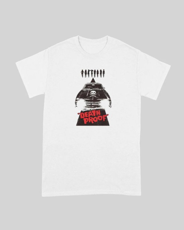 画像1: 10月19日23:59分締切 予約注文 送料無料 Death Proof / Quentin Tarantino Jacket Tシャツ ホワイト (1)