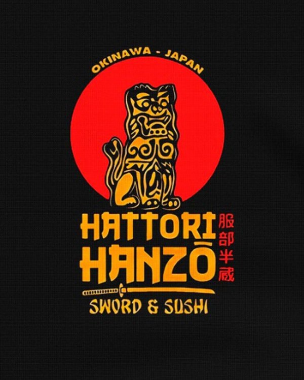 画像2: 10月19日23:59分締切 予約注文 送料無料 KILL BILL / Quentin Tarantino Hattori Hanzo Tシャツ ブラック (2)
