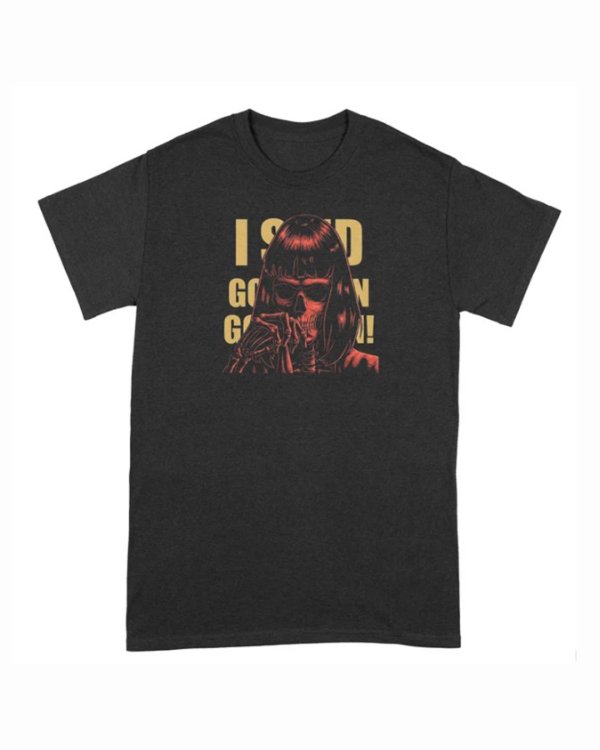 画像1: 10月19日23:59分締切 予約注文 送料無料 Pulp Fiction / Quentin Tarantino I Said Goddamn Tシャツ ブラック (1)