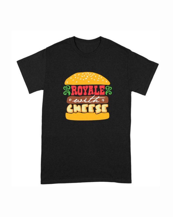 画像1: 10月19日23:59分締切 予約注文 送料無料 Pulp Fiction / Quentin Tarantino Royale With Cheese Tシャツ ブラック (1)