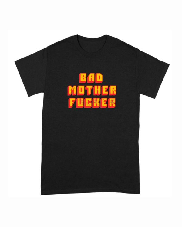 画像1: 10月19日23:59分締切 予約注文 送料無料 Pulp Fiction / Quentin Tarantino BAD MOTHER FUCKER Tシャツ ブラック (1)