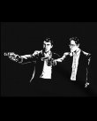 画像2: 10月19日23:59分締切 予約注文 送料無料 Pulp Fiction / Quentin Tarantino Vincent & Jules Tシャツ ブラック (2)