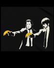 画像2: 10月19日23:59分締切 予約注文 送料無料 Pulp Fiction / Quentin Tarantino The Luckiest Duo Pulp Fiction Bansky Banana Tシャツ ブラック (2)