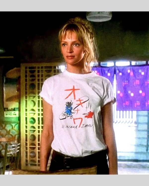 画像1: 10月19日23:59分締切 予約注文 送料無料 KILL BILL / Quentin Tarantino Okinawa Tシャツ ホワイト (1)