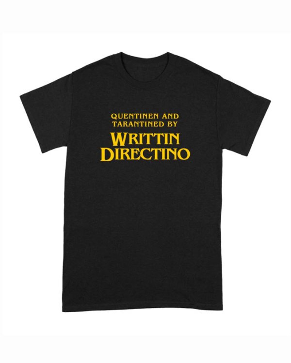 画像1: 10月19日23:59分締切 予約注文 送料無料 Quentinen and Tarantined By Writtin Directino Tシャツ ブラック (1)