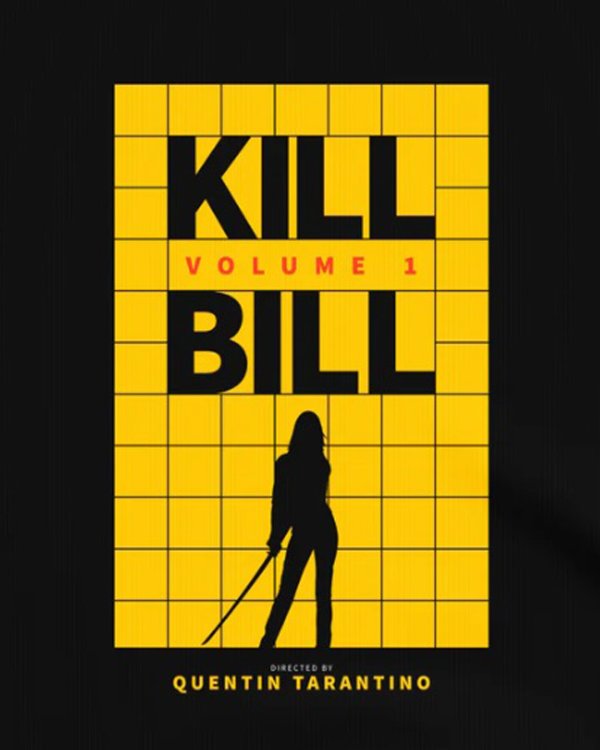 画像5: 10月19日23:59分締切 予約注文 送料無料 KILL BILL / Quentin Tarantino Logo Tシャツ ブラック (5)