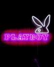 画像1: 送料無料 在庫1個のみ PLAYBOY / NEON LED Light Up Sign Rabbit Head & Logo (1)