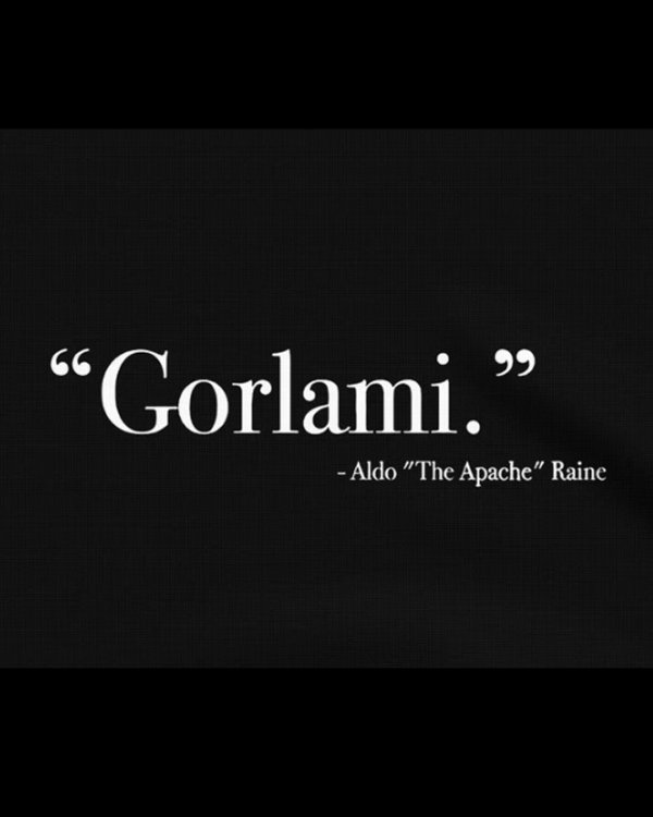 画像2: 10月19日23:59分締切 予約注文 送料無料 Inglourious Basterds / Quentin Tarantino Say Gorlami スウェット ブラック (2)