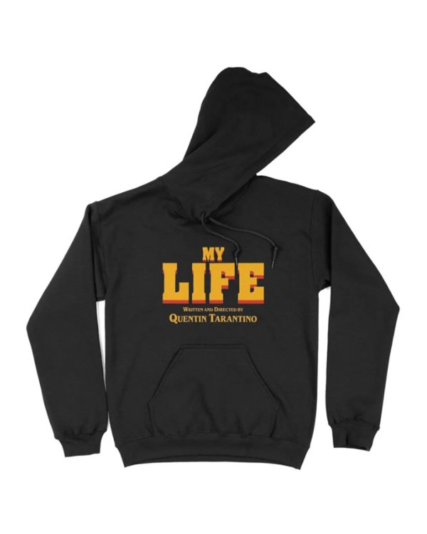 画像1: 10月19日23:59分締切 予約注文 送料無料 Tarantino My Life プルオーバーパーカー ブラック (1)