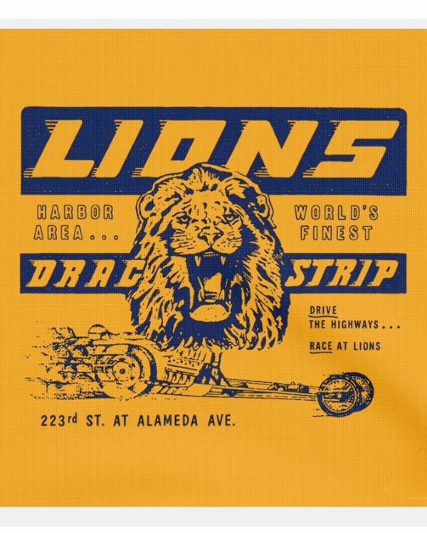 画像2: 10月19日23:59分締切 予約注文 送料無料 Once Upon a Time in Hollywood / Quentin Tarantino Cliff Booth Lions Drag Strip プルオーバーパーカー ゴールド (2)