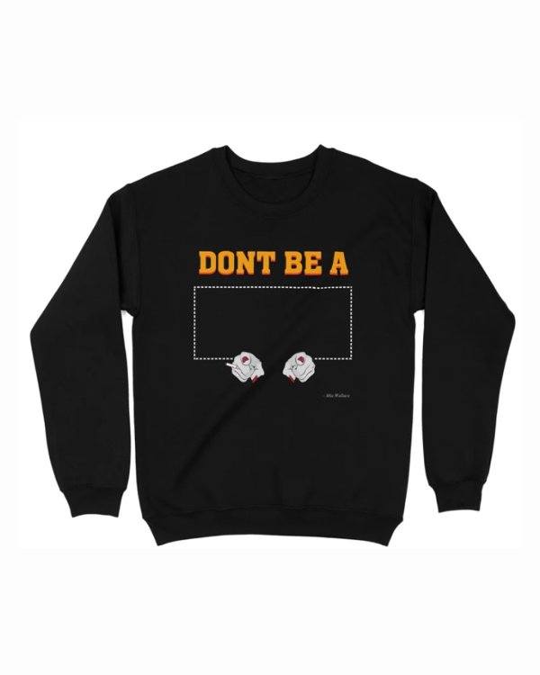 画像1: 10月19日23:59分締切 予約注文 送料無料 Pulp Fiction / Quentin Tarantino Dont be a スウェット ブラック (1)