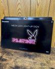画像2: 送料無料 在庫1個のみ PLAYBOY / NEON LED Light Up Sign Rabbit Head & Logo (2)