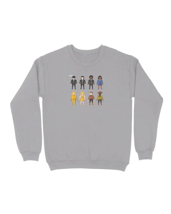 画像1: 10月19日23:59分締切 予約注文 送料無料 Tarantino Character Lineup スウェット グレー (1)