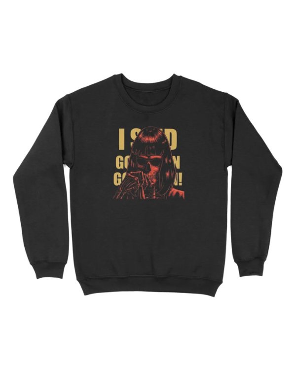 画像1: 10月19日23:59分締切 予約注文 送料無料 Pulp Fiction / Quentin Tarantino I Said Goddamn スウェット ブラック (1)