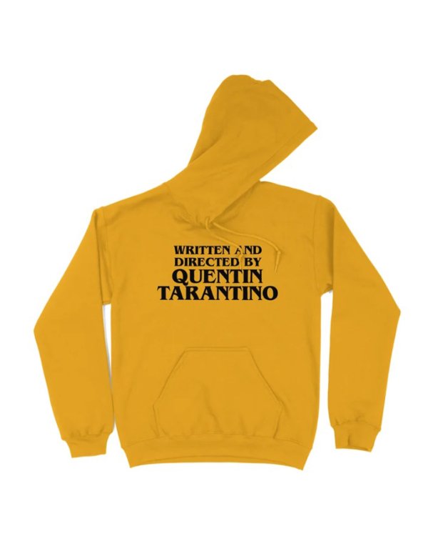 画像1: 10月19日23:59分締切 予約注文 送料無料 Written and Directed By Quentin Tarantino プルオーバーパーカー ゴールド (1)
