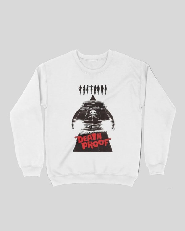 画像1: 10月19日23:59分締切 予約注文 送料無料 Death Proof / Quentin Tarantino Jacket スウェット ホワイト (1)