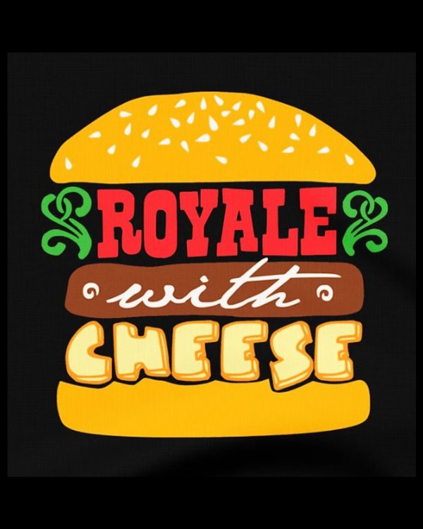 画像2: 10月19日23:59分締切 予約注文 送料無料 Pulp Fiction / Quentin Tarantino Royale With Cheese スウェット ブラック (2)