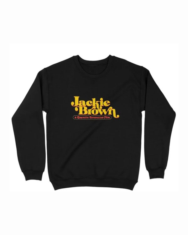 画像1: 10月19日23:59分締切 予約注文 送料無料 Jackie Brown / Quentin Tarantino Vintage Tarantino スウェット ブラック (1)
