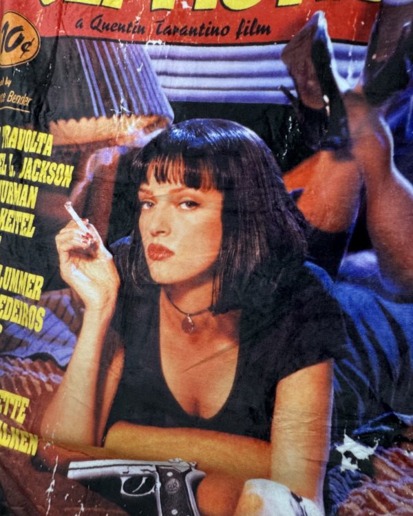 画像8: 送料無料 在庫2枚のみ Pulp Fiction / Jacket フリースブランケット (8)