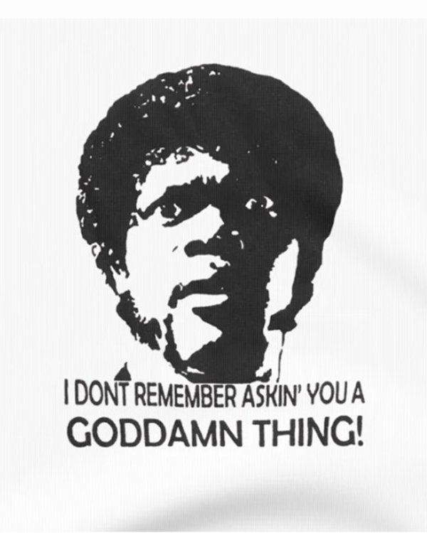 画像2: 10月19日23:59分締切 予約注文 送料無料 Pulp Fiction / Quentin Tarantino I Don't Remember Asking You A Goddamn Thing スウェット ホワイト (2)