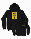 画像1: 10月19日23:59分締切 予約注文 送料無料 KILL BILL / Quentin Tarantino Logo プルオーバーパーカー ブラック (1)
