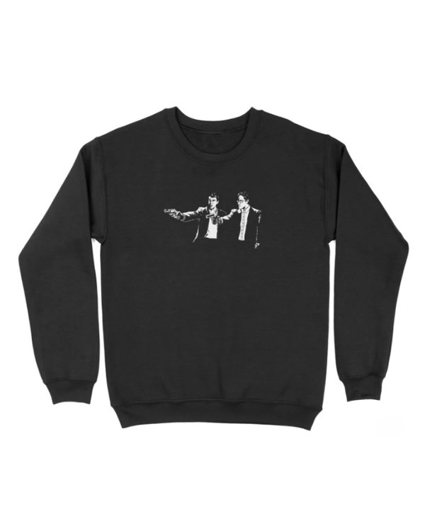 画像1: 10月19日23:59分締切 予約注文 送料無料 Pulp Fiction / Quentin Tarantino Vincent & Jules スウェット ブラック (1)