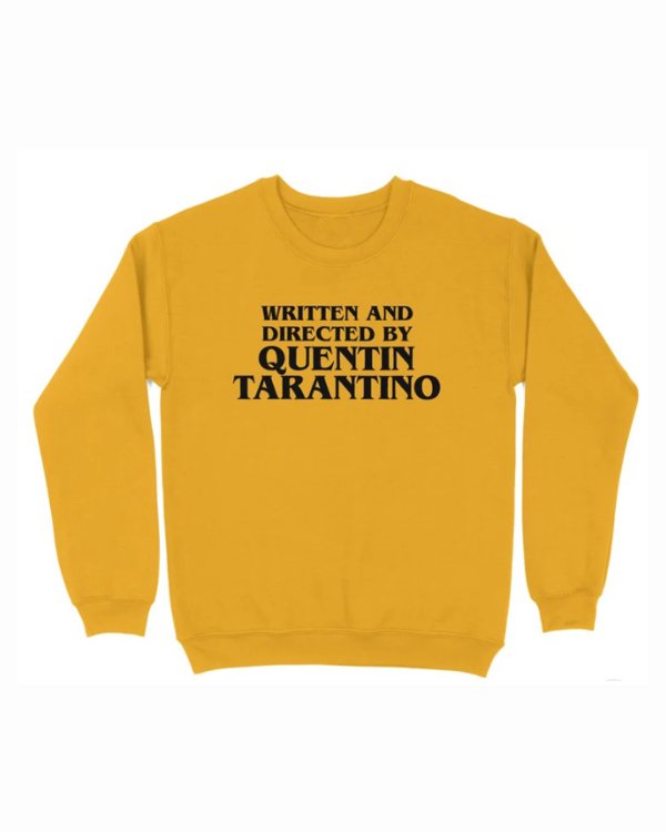 画像1: 10月19日23:59分締切 予約注文 送料無料 Written and Directed By Quentin Tarantino スウェット ゴールド (1)