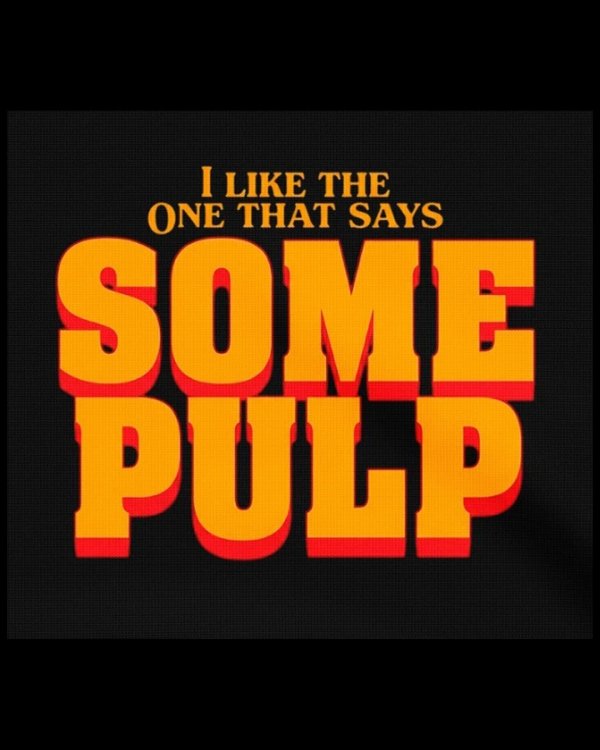画像2: 10月19日23:59分締切 予約注文 送料無料 The Sopranos / Quentin Tarantino Some Pulp プルオーバーパーカー ブラック (2)