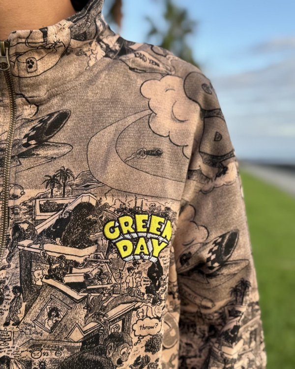 画像6: 送料無料 GREEN DAY / Dookie フリースジップジャケット (6)