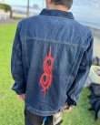 画像10: 送料無料 SLIPKNOT / Tribal Logo デニムジャケット (10)
