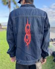 画像9: 送料無料 SLIPKNOT / Tribal Logo デニムジャケット (9)