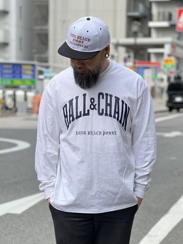 画像2: 送料無料 XL、2XL各1枚づつで終了 FUCKIN' MELLOW CLOTHING / Long Beach Posse Artwork by PICTURE MOUSE 長袖Tシャツ WHITE (2)