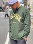 画像2: 送料無料 FUCKIN' MELLOW CLOTHING / Long Beach Posse Artwork by PICTURE MOUSE 長袖Ｔシャツ FOREST GREEN (2)