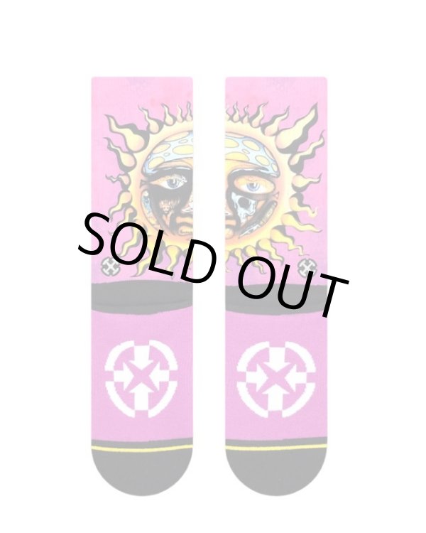 画像7: ラスト1足で終了 MERGE4 SOCKS / SUBLIME - SUBLIME SUN PINK FOR WOMEN ソックス (7)