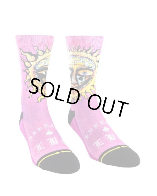 画像5: ラスト1足で終了 MERGE4 SOCKS / SUBLIME - SUBLIME SUN PINK FOR WOMEN ソックス (5)