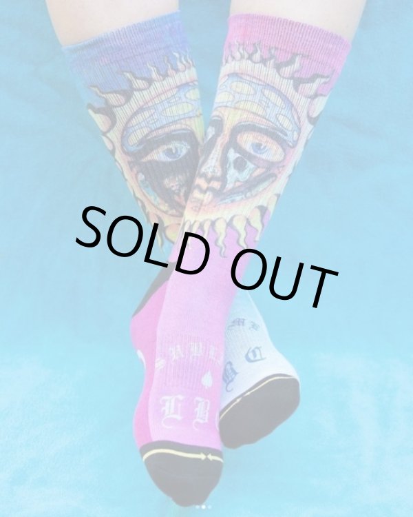 画像4: ラスト1足で終了 MERGE4 SOCKS / SUBLIME - SUBLIME SUN PINK FOR WOMEN ソックス (4)