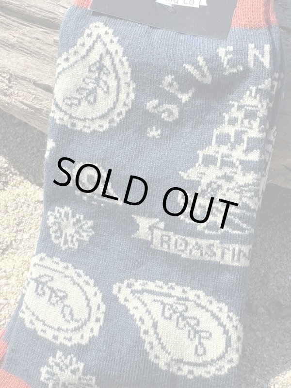 画像3: ラスト1足でSOLDOUT SEVEN SEAS ROASTING CO / PAISLEY ORIGINAL ソックス ネイビー (3)