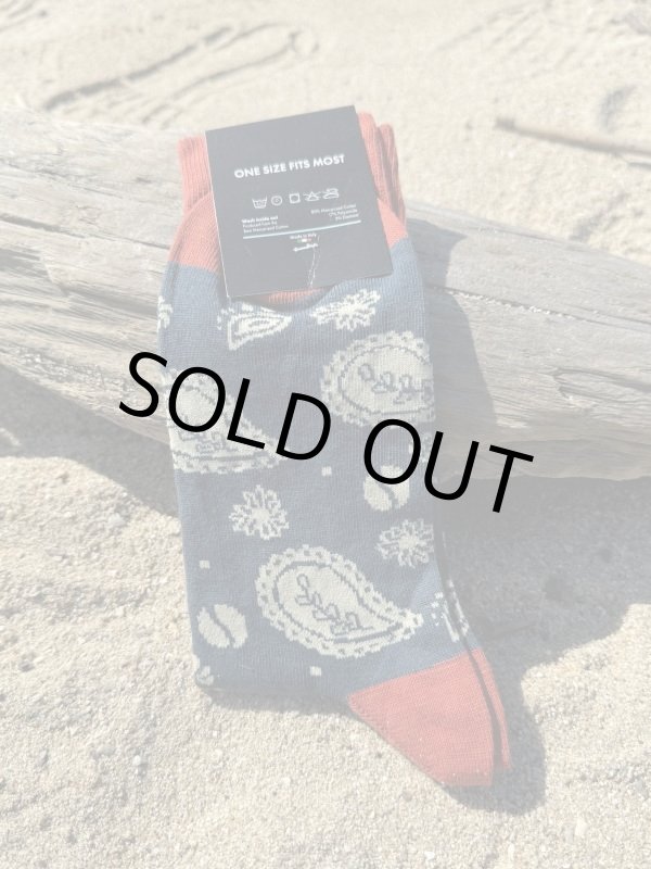 画像4: ラスト1足でSOLDOUT SEVEN SEAS ROASTING CO / PAISLEY ORIGINAL ソックス ネイビー (4)