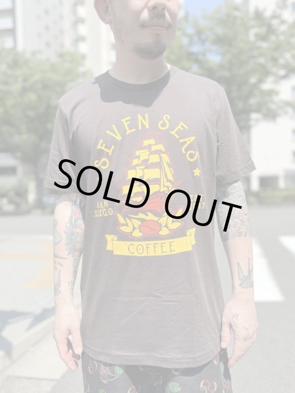 画像3: Lサイズ限定1枚のみ SEVEN SEAS ROASTING CO / San Diego's Coffee Flagship Tシャツ (3)