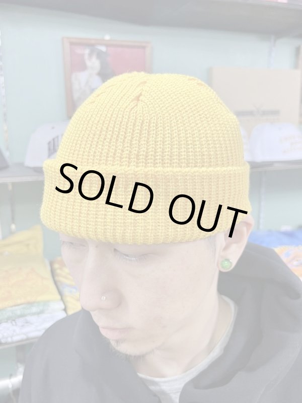 画像4: 半額セール FUCKIN' MELLOW / Con Safos ショートニットキャップ YELLOW MASTARD (4)