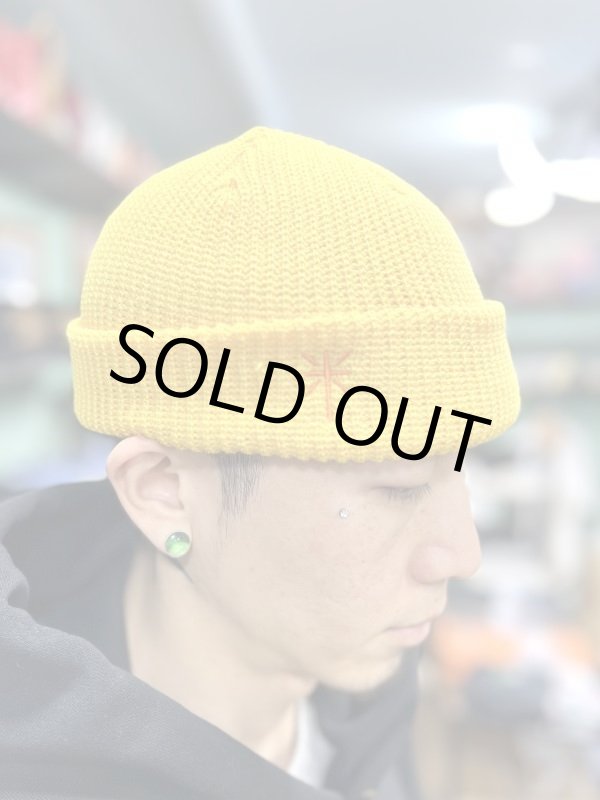 画像2: 半額セール FUCKIN' MELLOW / Con Safos ショートニットキャップ YELLOW MASTARD (2)