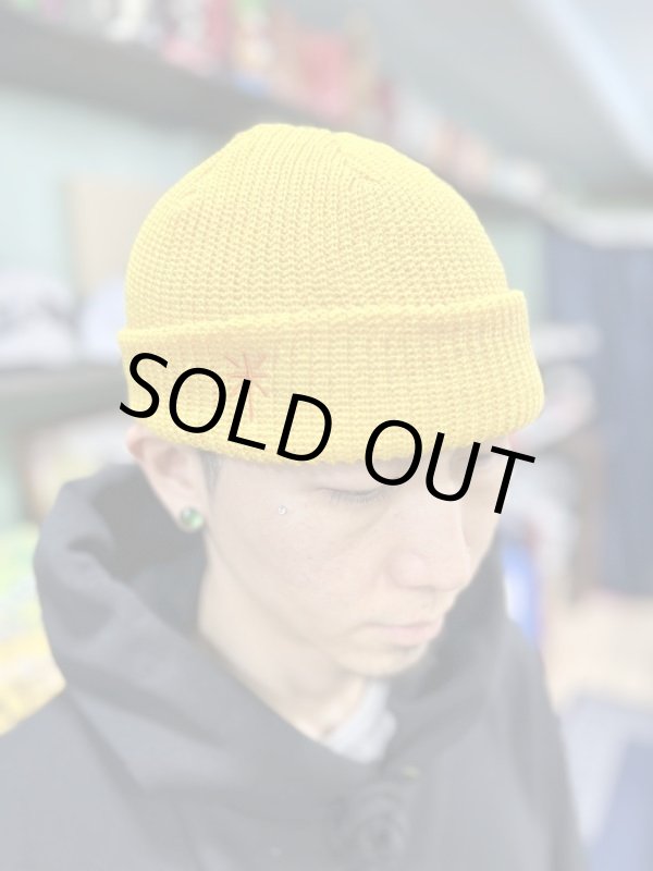 画像1: 半額セール FUCKIN' MELLOW / Con Safos ショートニットキャップ YELLOW MASTARD (1)