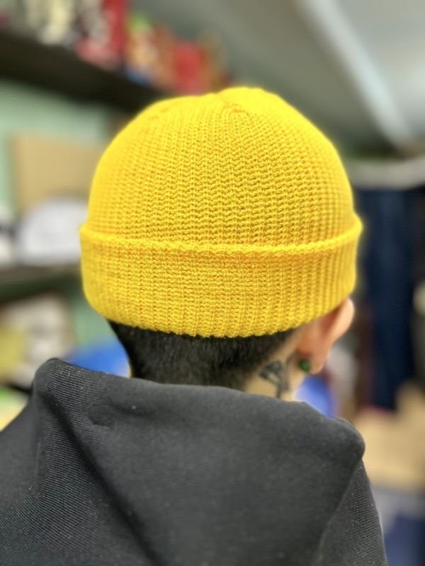 画像5: 半額セール FUCKIN' MELLOW / Con Safos ショートニットキャップ YELLOW MASTARD (5)