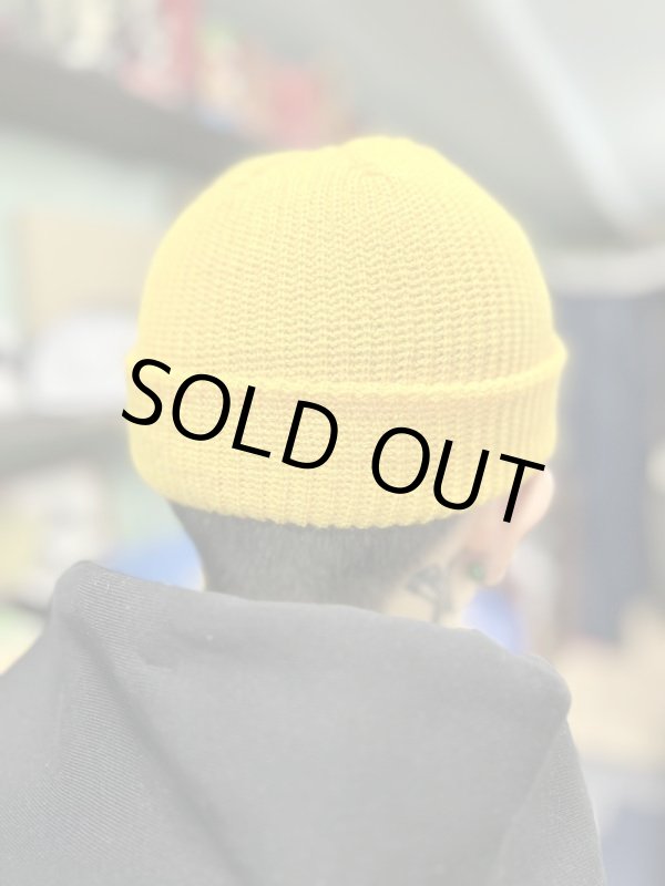 画像5: 半額セール FUCKIN' MELLOW / Con Safos ショートニットキャップ YELLOW MASTARD (5)