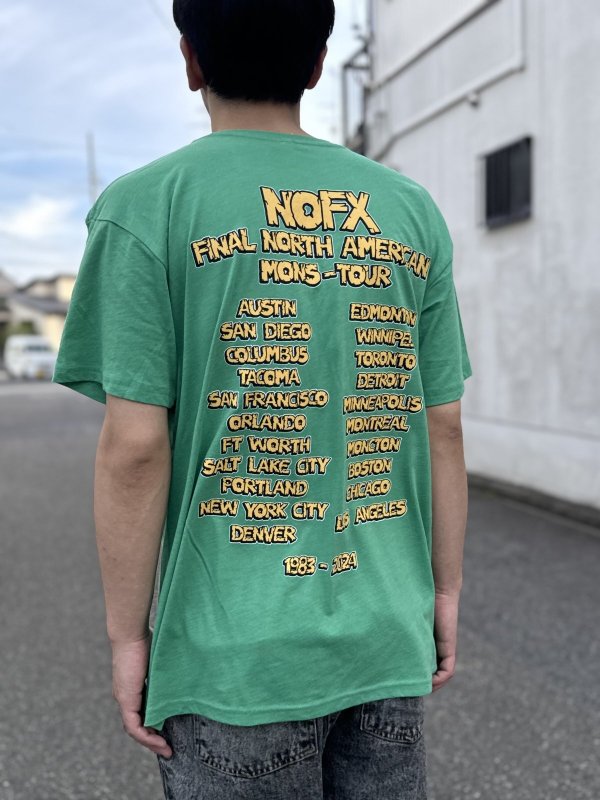 画像7: 送料無料 NOFX / Monstour '24 Tシャツ (made in USA) (7)