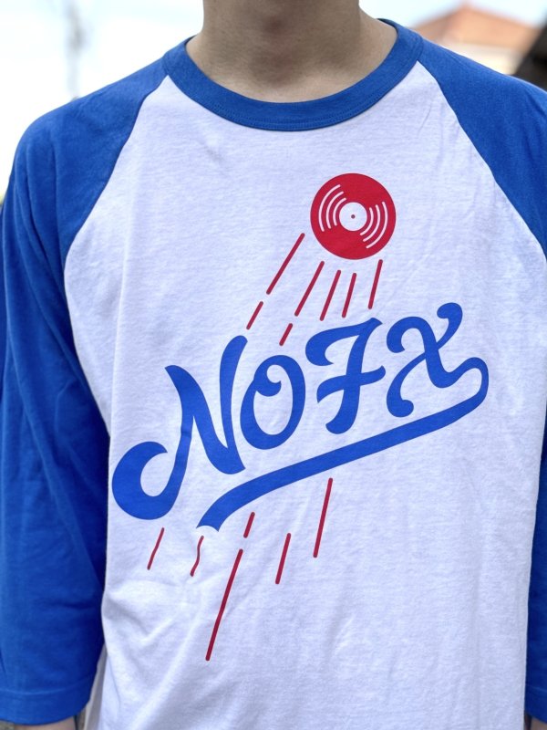 画像2: 送料無料 NOFX "Final Tour Last Merch" / Los Dodgers ラグラン七分Tシャツ (made in USA) (2)
