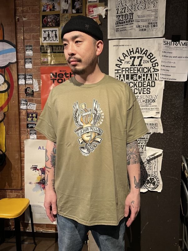 画像2: 2XLサイズラスト1枚で終了 "OPIE ORTIZ x BALL&CHAIN" / MEMORIES コラボTシャツ プレーリーダスト (2)