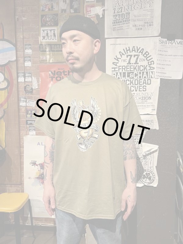 画像2: 2XLサイズラスト1枚で終了 "OPIE ORTIZ x BALL&CHAIN" / MEMORIES コラボTシャツ プレーリーダスト (2)